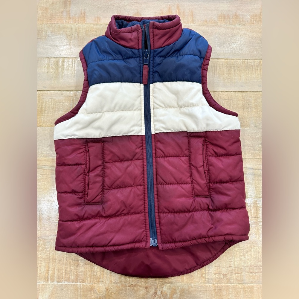 Children’s Place boys toddler vest colorblock puffer jacket